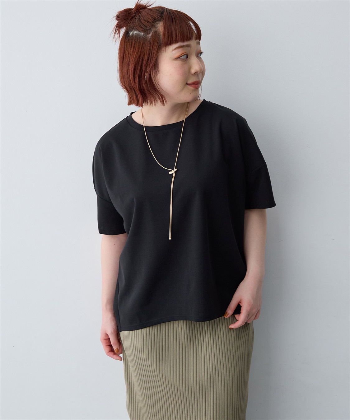 anyfee 【anyfee/大きいサイズ】バックフリルTシャツトップス_sub_16