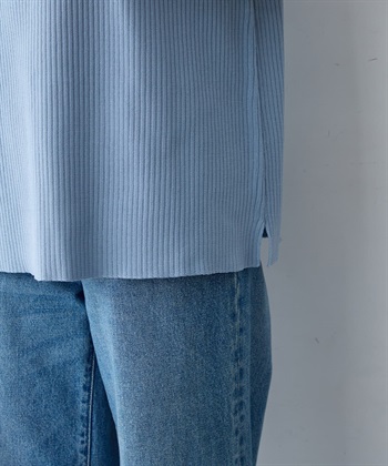 anyfee 【anyfee/大きいサイズ】リネンライククルーネックリブサマーニットタンク_subthumb_23