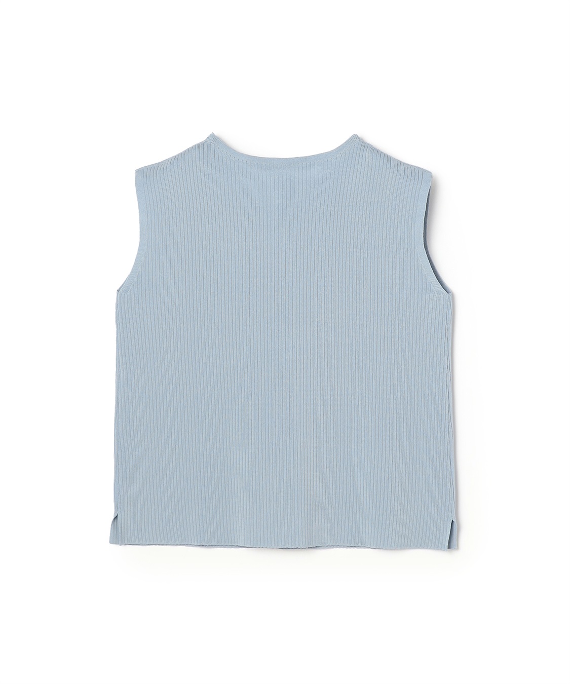 anyfee 【anyfee/大きいサイズ】リネンライククルーネックリブサマーニットタンク_sub_25