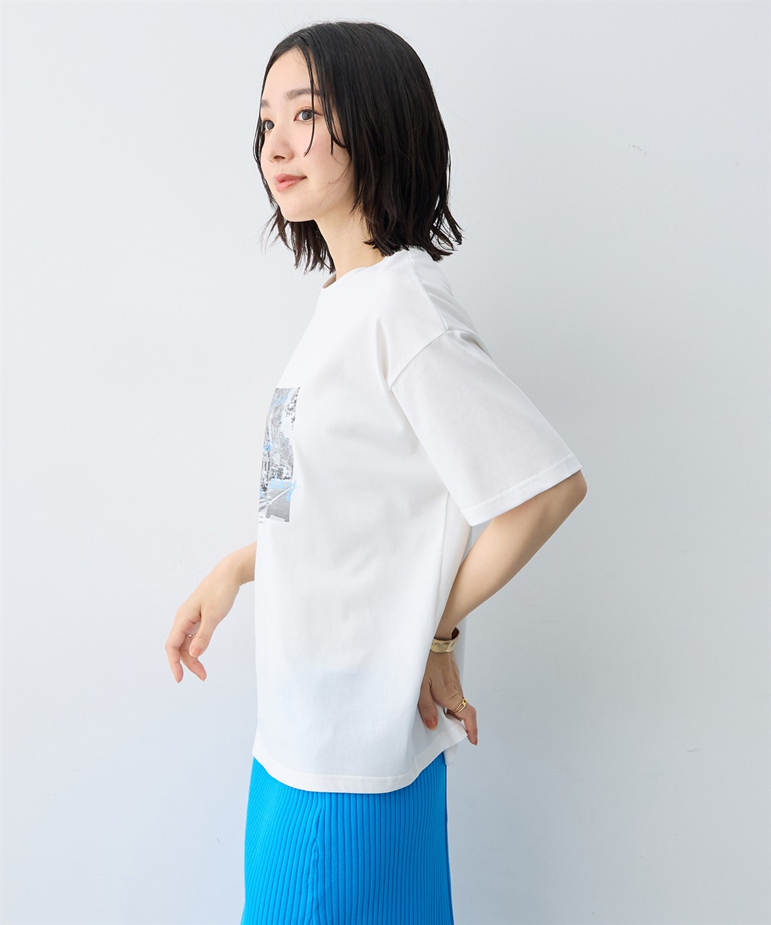 anyfee 【anyfee/大きいサイズ】選べる2柄・多機能プリント半袖Tシャツ《接触冷感・遮熱機能》_sub_6