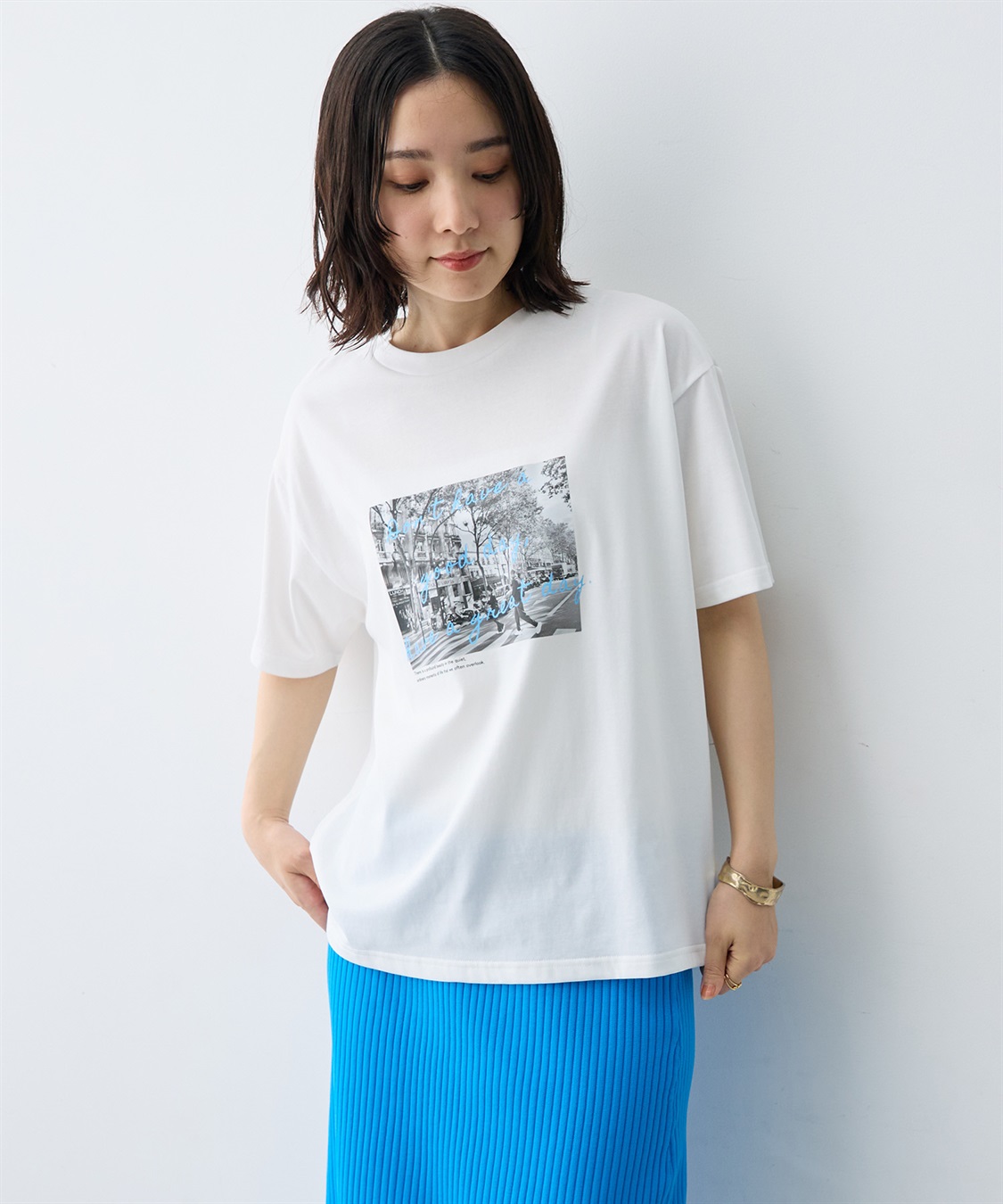 anyfee 【anyfee/大きいサイズ】選べる2柄・多機能プリント半袖Tシャツ《接触冷感・遮熱機能》_sub_7