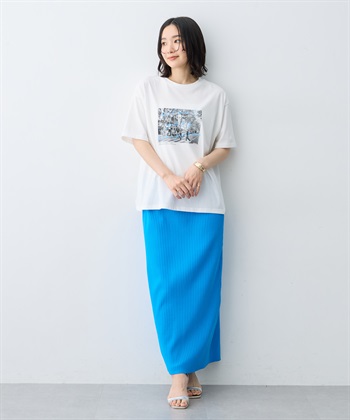 anyfee 【anyfee/大きいサイズ】選べる2柄・多機能プリント半袖Tシャツ《接触冷感・遮熱機能》_subthumb_9