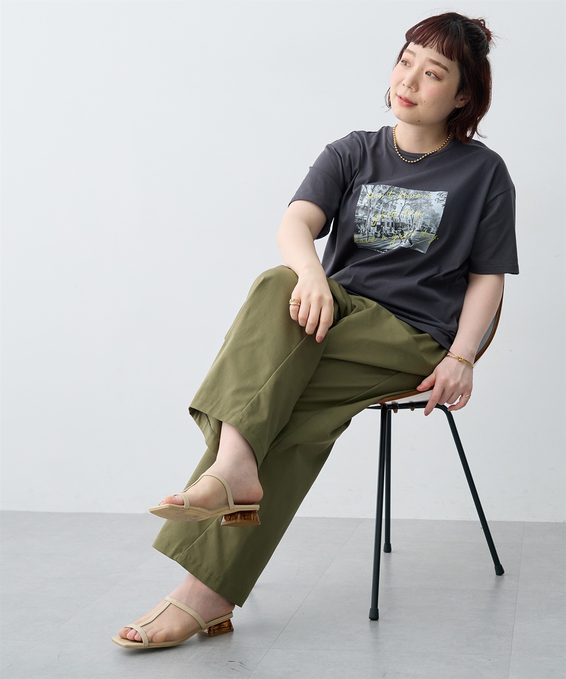 anyfee 【anyfee/大きいサイズ】選べる2柄・多機能プリント半袖Tシャツ《接触冷感・遮熱機能》_sub_27