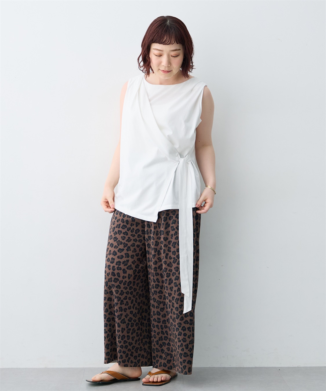 anyfee 【anyfee/大きいサイズ】カシュクールデザインタンクトップ《接触冷感・遮熱機能》_sub_25
