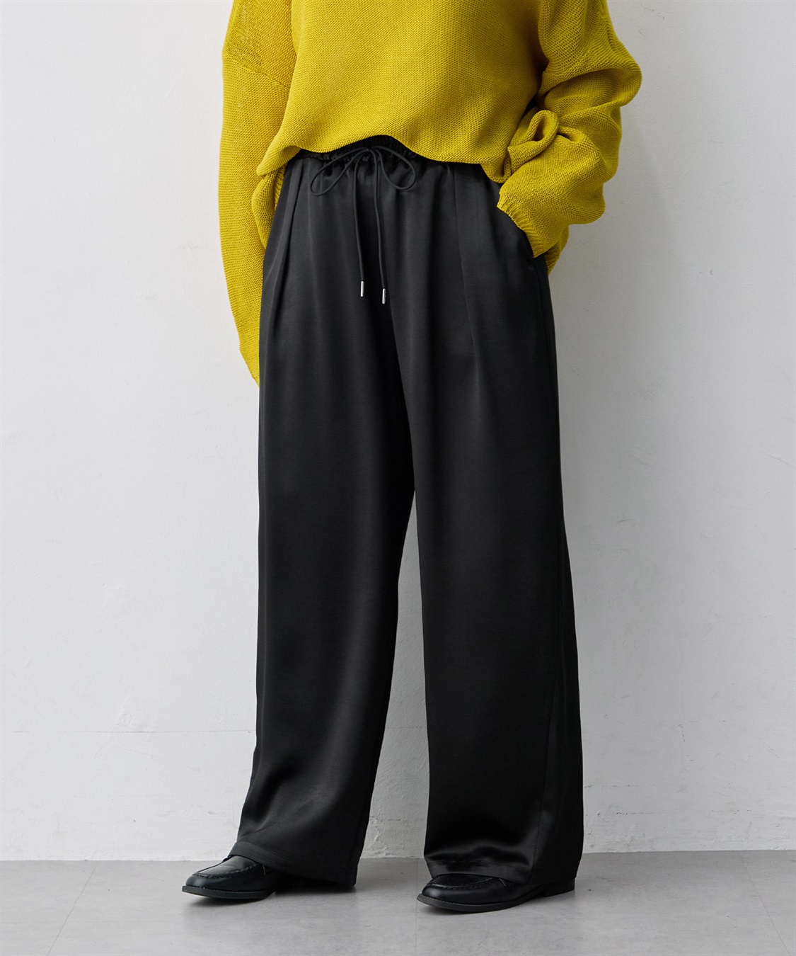 anyfee 【anyfee/大きいサイズ】サテンイージーパンツ_sub_9