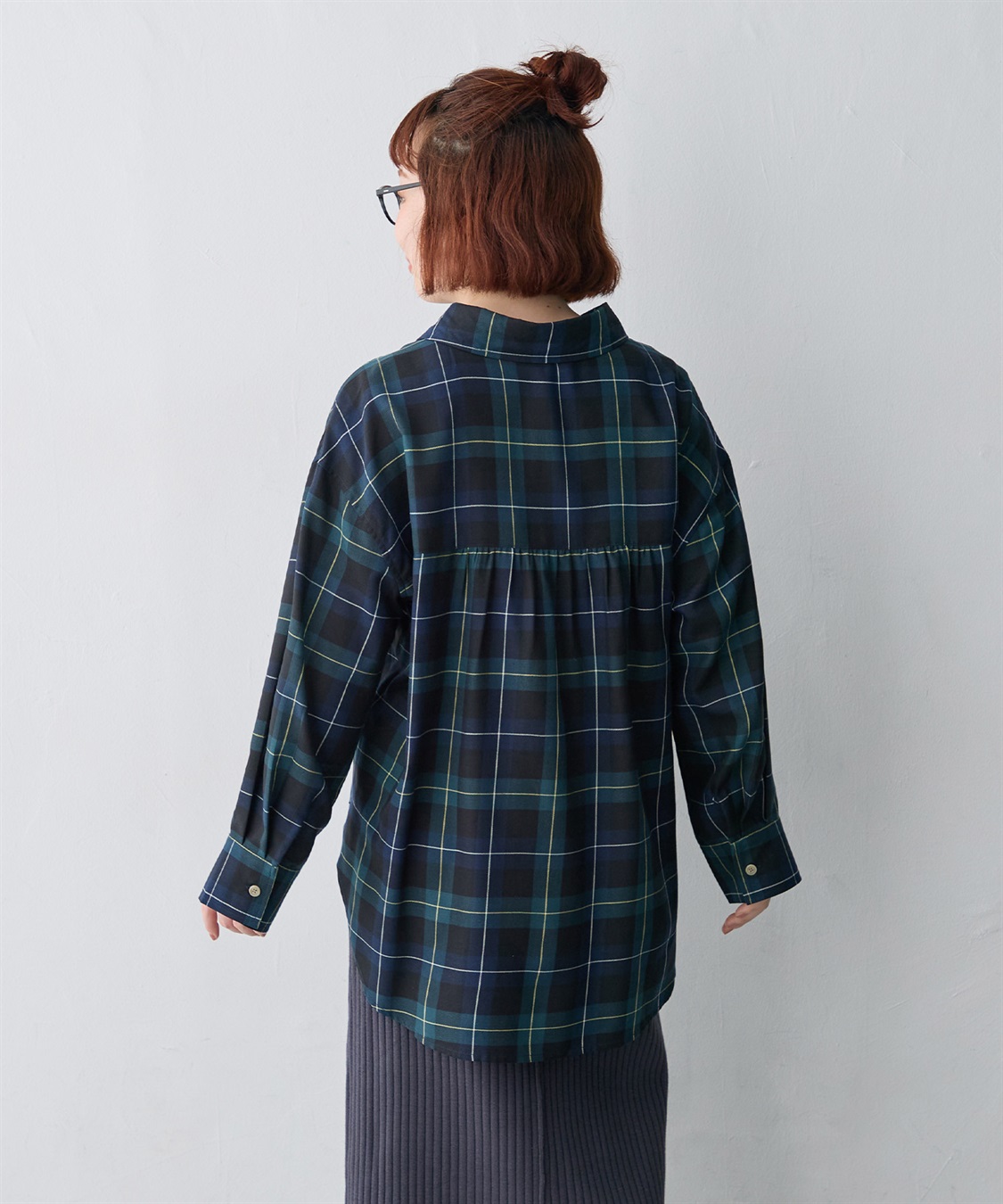 anyfee 【anyfee/大きいサイズ】リラックスフィットチェック柄シャツ_sub_7