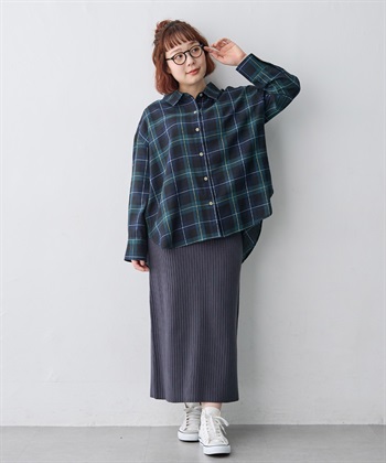 anyfee 【anyfee/大きいサイズ】リラックスフィットチェック柄シャツ_subthumb_10