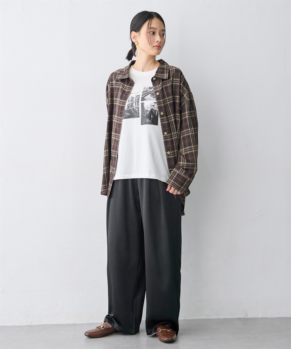 anyfee 【anyfee/大きいサイズ】リラックスフィットチェック柄シャツ_sub_25