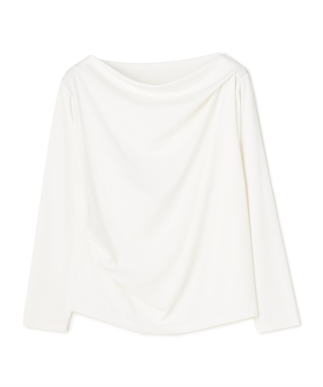 anyfee 【anyfee/大きいサイズ】リブドレープネック長袖Tシャツ（2026AW）_sub_27