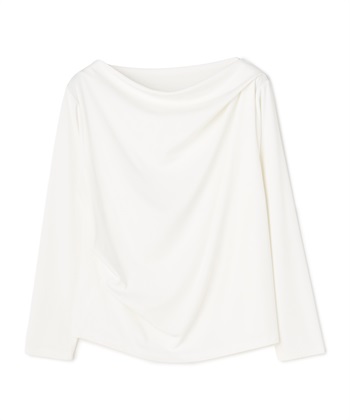 anyfee 【anyfee/大きいサイズ】リブドレープネック長袖Tシャツ（2026AW）_subthumb_27
