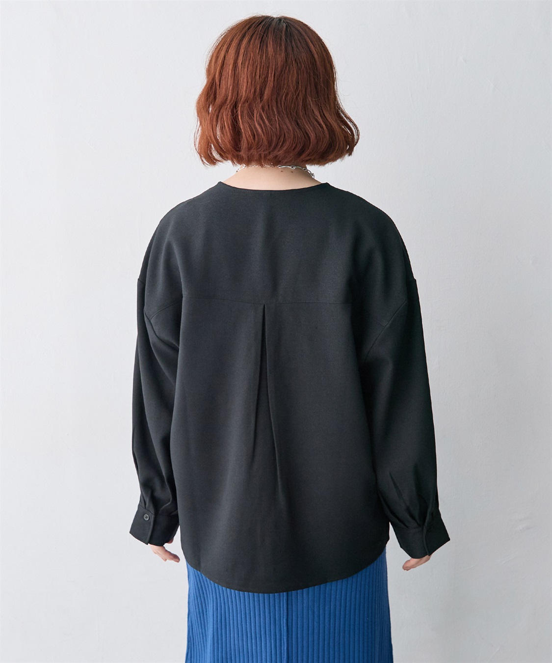 anyfee 【anyfee/大きいサイズ】ウーリッシュダブルポケットスキッパーシャツ《セットアップ対応/上下別売り》_sub_6