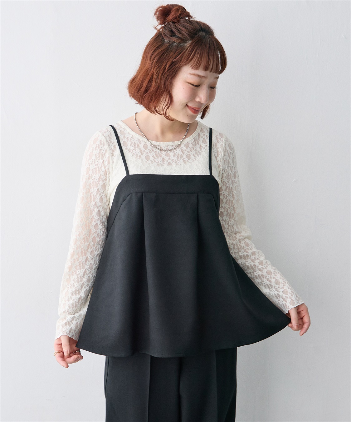 anyfee 【anyfee/大きいサイズ】ウーリッシュキャミビスチェ《セットアップ対応/上下別売り》（2026AW）_sub_5
