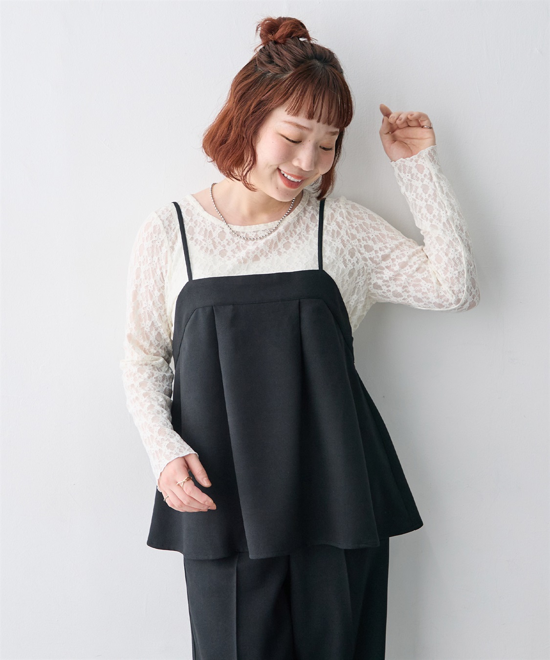 anyfee 【anyfee/大きいサイズ】ウーリッシュキャミビスチェ《セットアップ対応/上下別売り》（2026AW）_sub_6