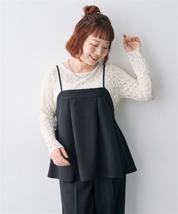 anyfee 【anyfee/大きいサイズ】ウーリッシュキャミビスチェ《セットアップ対応/上下別売り》（2026AW）_subthumb_6