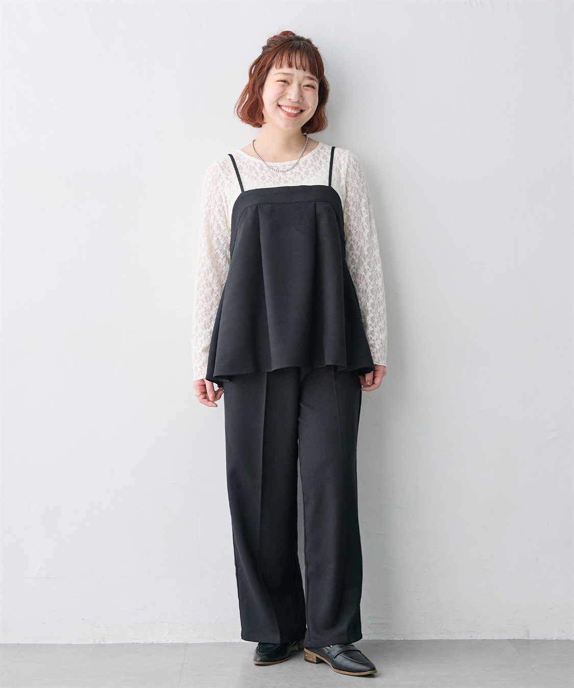 anyfee 【anyfee/大きいサイズ】ウーリッシュキャミビスチェ《セットアップ対応/上下別売り》（2026AW）_sub_9