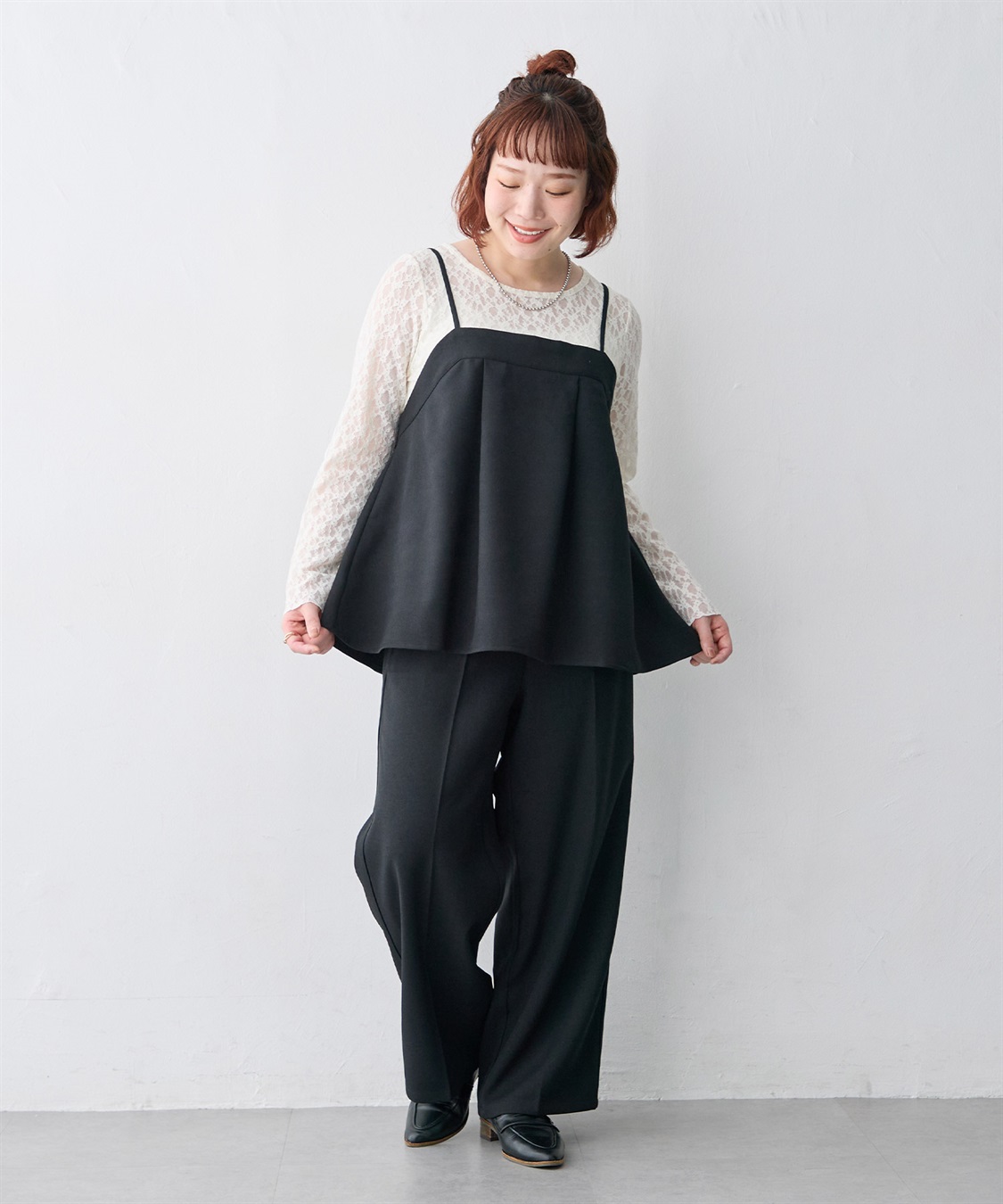 anyfee 【anyfee/大きいサイズ】ウーリッシュキャミビスチェ《セットアップ対応/上下別売り》（2026AW）_sub_10