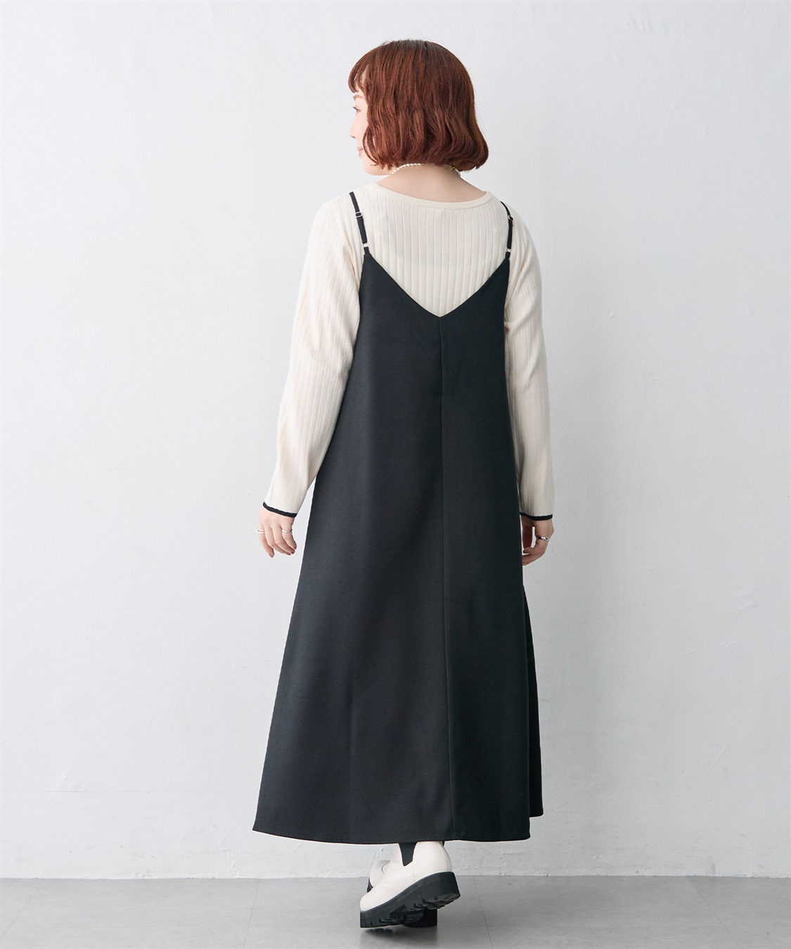 anyfee 【anyfee/大きいサイズ】ウーリッシュキャミワンピース《セットアップ対応/上下別売り》_sub_7