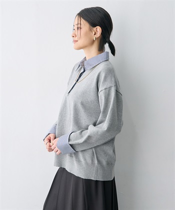 anyfee 【anyfee/大きいサイズ】シャツレイヤード風トップス_subthumb_6