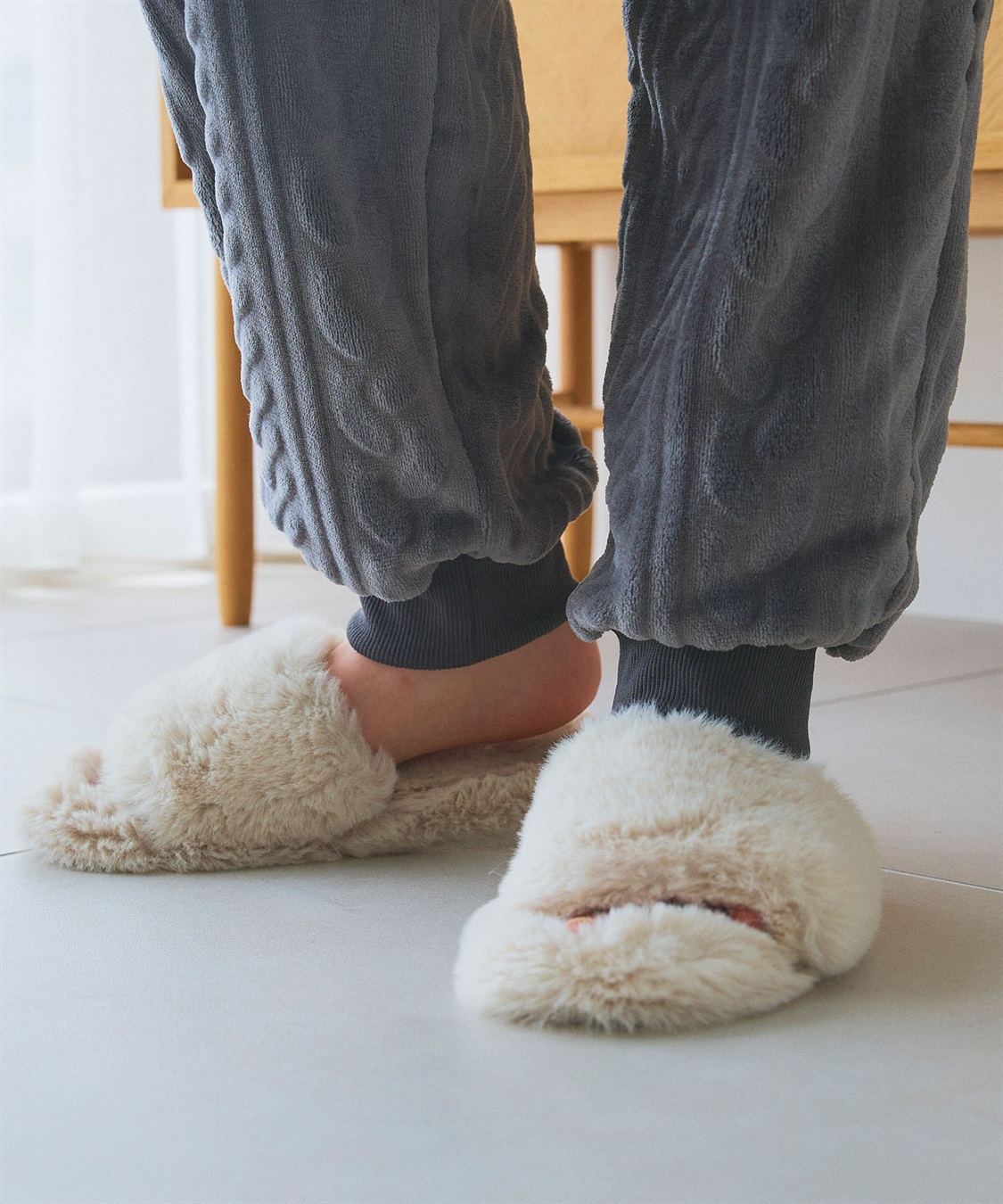 chara station 【PEANUTS/ピーナッツ】SNOOPY/スヌーピーケーブル編みフリースロングパンツ/ルームウェア（上下別売り_sub_16