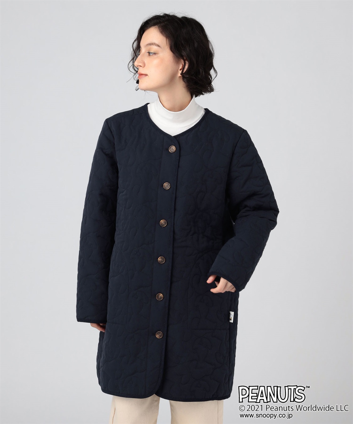 ピーナッツ Peanuts スヌーピーキルトジャケット Cross Marche クロスプラス公式通販サイト ピーナッツ Peanuts スヌーピーキルトジャケット Cross Marche クロスプラス公式通販サイト