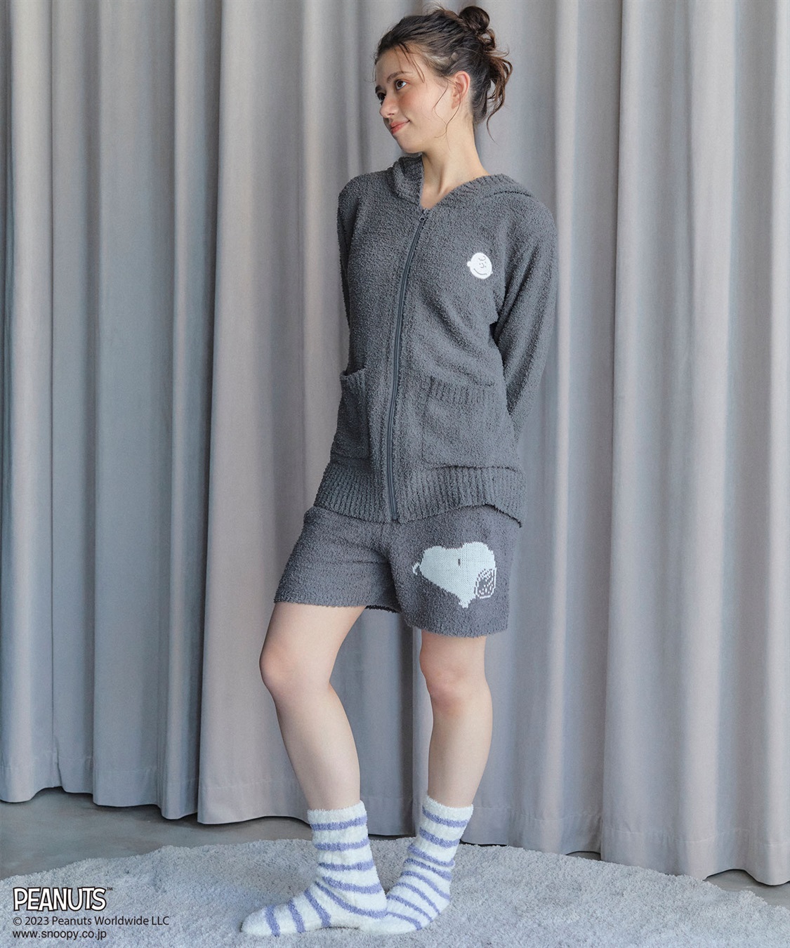 Life Style by cross marche 【ピーナッツ/PEANUTS】スヌーピーもこもこショートパンツ●トップス別売り●_sub_4