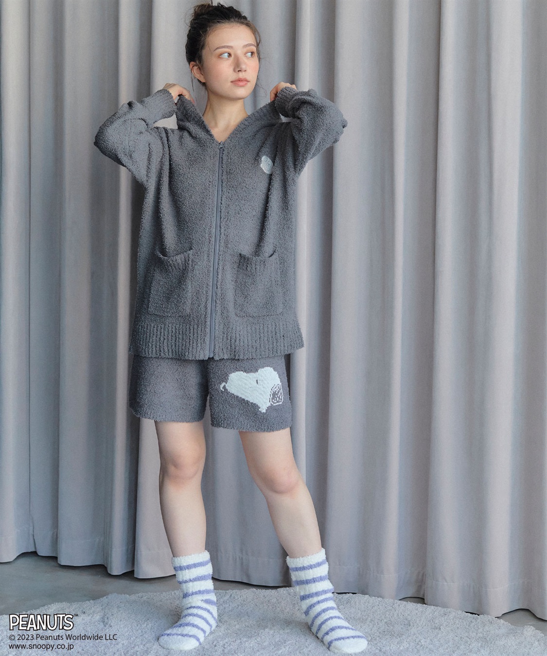 Life Style by cross marche 【ピーナッツ/PEANUTS】スヌーピーもこもこショートパンツ●トップス別売り●_sub_6