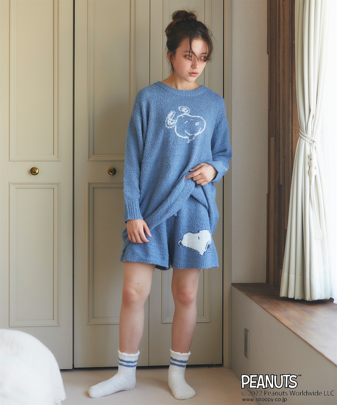 Life Style by cross marche 【ピーナッツ/PEANUTS】スヌーピーもこもこショートパンツ●トップス別売り●_sub_25
