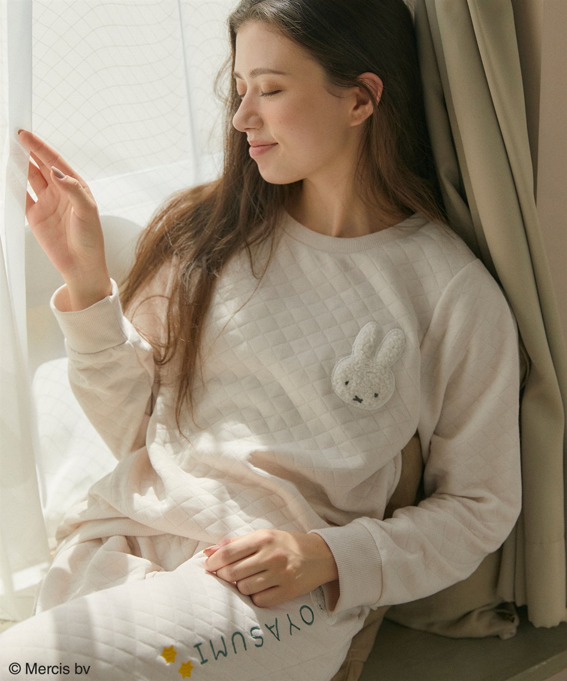 miffiy/ミッフィー】ミッフィー刺繍もこもこキルトスウェットルームウェア Life Style by cross  marche｜クロスプラス公式通販サイト