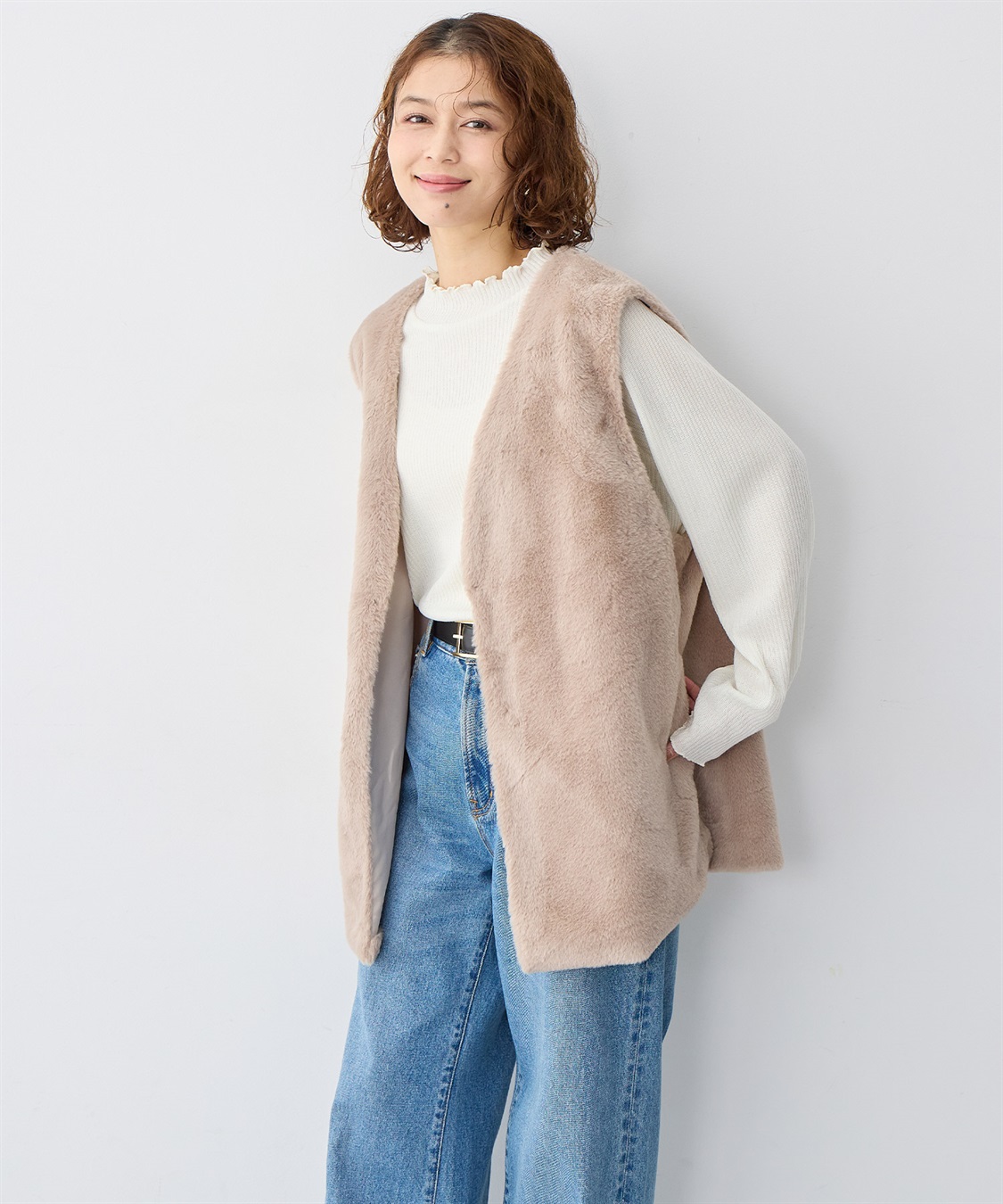 anyfee 【anyfee/大きいサイズ】エコファーベスト_sub_2