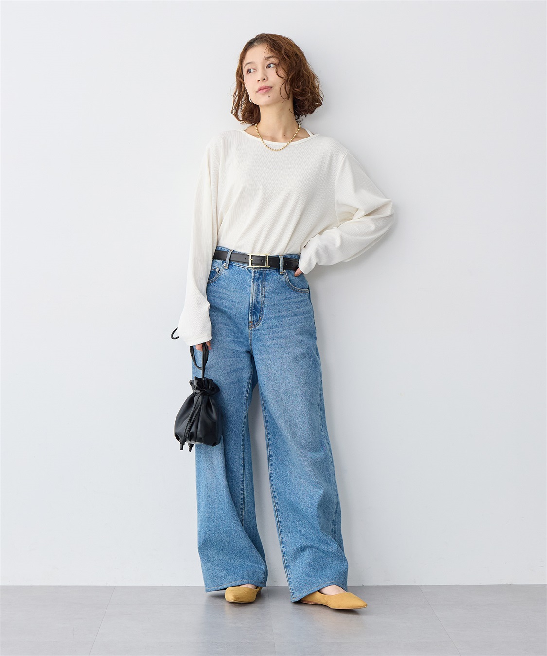 anyfee 【anyfee/大きいサイズ】ホルターネック長袖トップス_sub_5