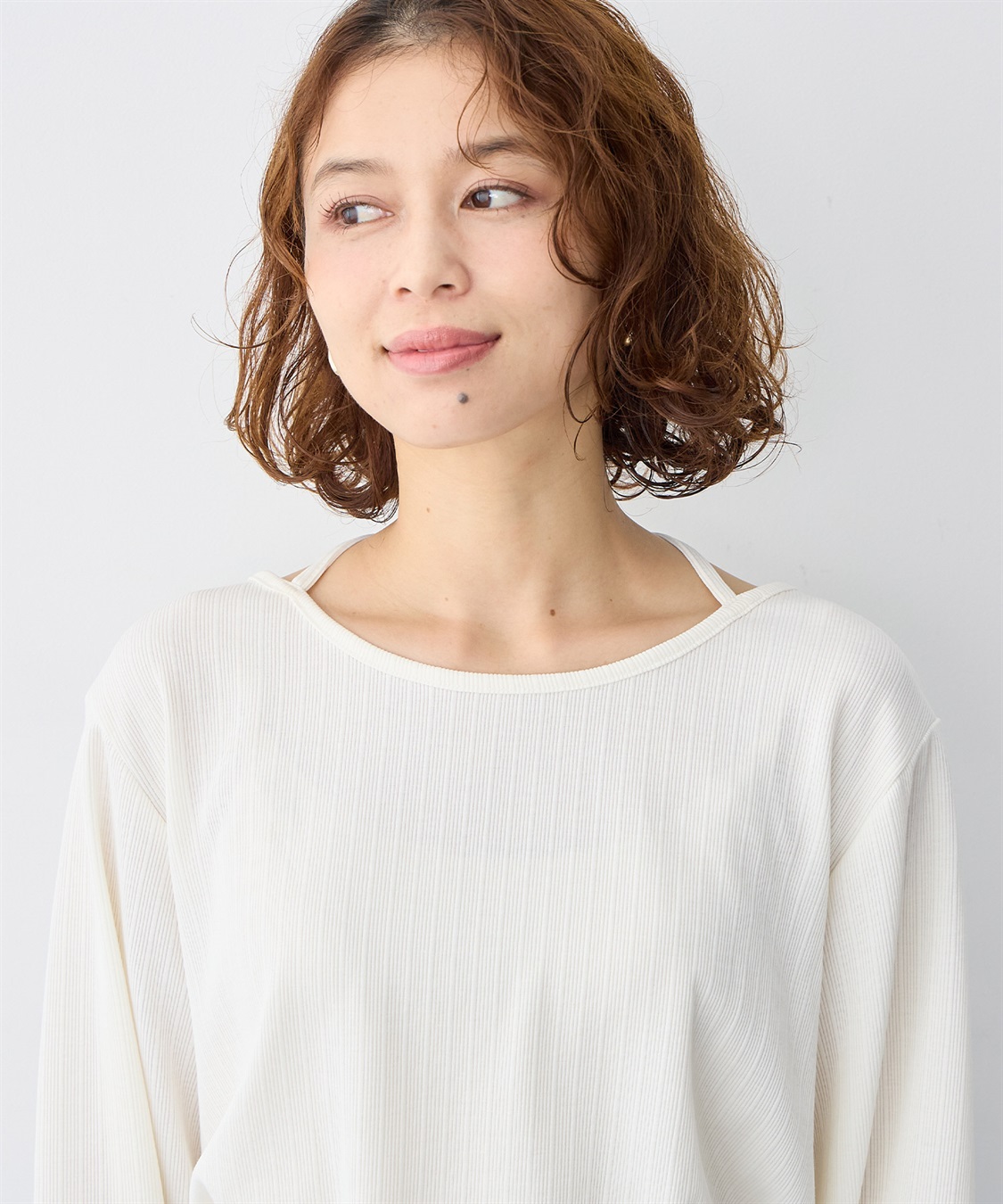 anyfee 【anyfee/大きいサイズ】ホルターネック長袖トップス_sub_9