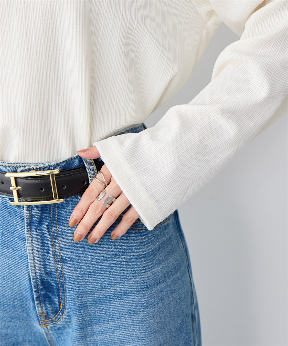 anyfee 【anyfee/大きいサイズ】ホルターネック長袖トップス_sub_10