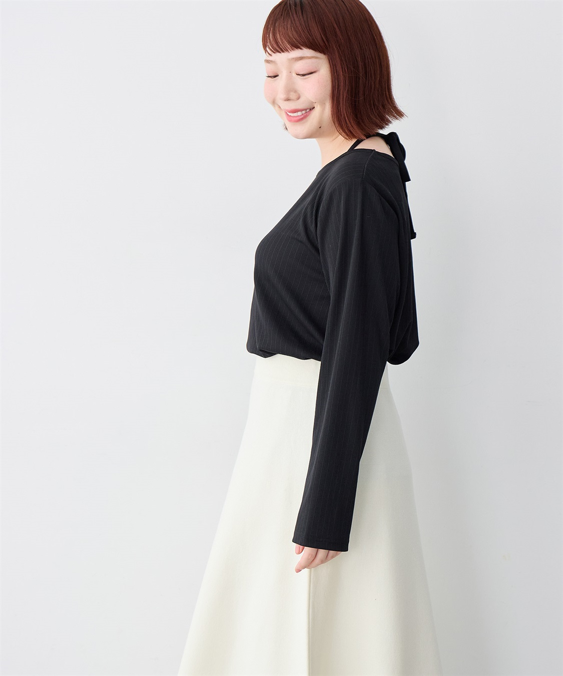 anyfee 【anyfee/大きいサイズ】ホルターネック長袖トップス_sub_13