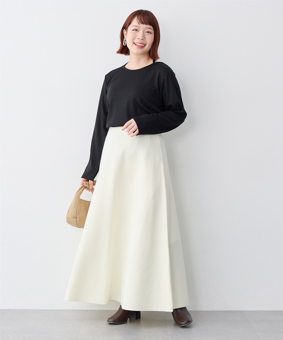 anyfee 【anyfee/大きいサイズ】ホルターネック長袖トップス_sub_16