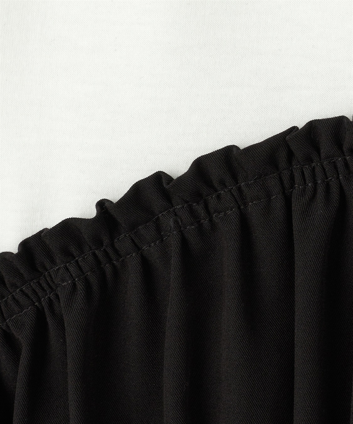 anyfee 【anyfee/大きいサイズ】ビスチェ風異素材ドッキングシャーリングトップス_sub_29