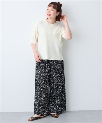 anyfee 【anyfee/大きいサイズ】セルフカットプリーツパンツ(2026SS)_subthumb_9