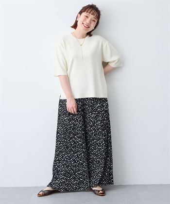 anyfee 【anyfee/大きいサイズ】セルフカットプリーツパンツ(2026SS)_subthumb_10