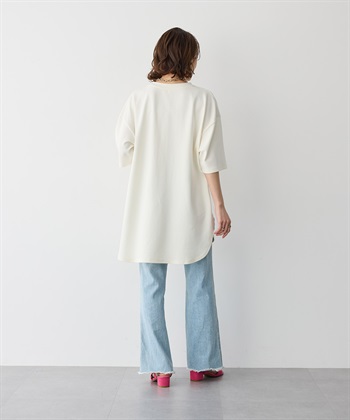 anyfee 【anyfee/プラスサイズ】裾ラウンド半袖Tシャツ《 吸水速乾・UVカット・接触冷感》_subthumb_5