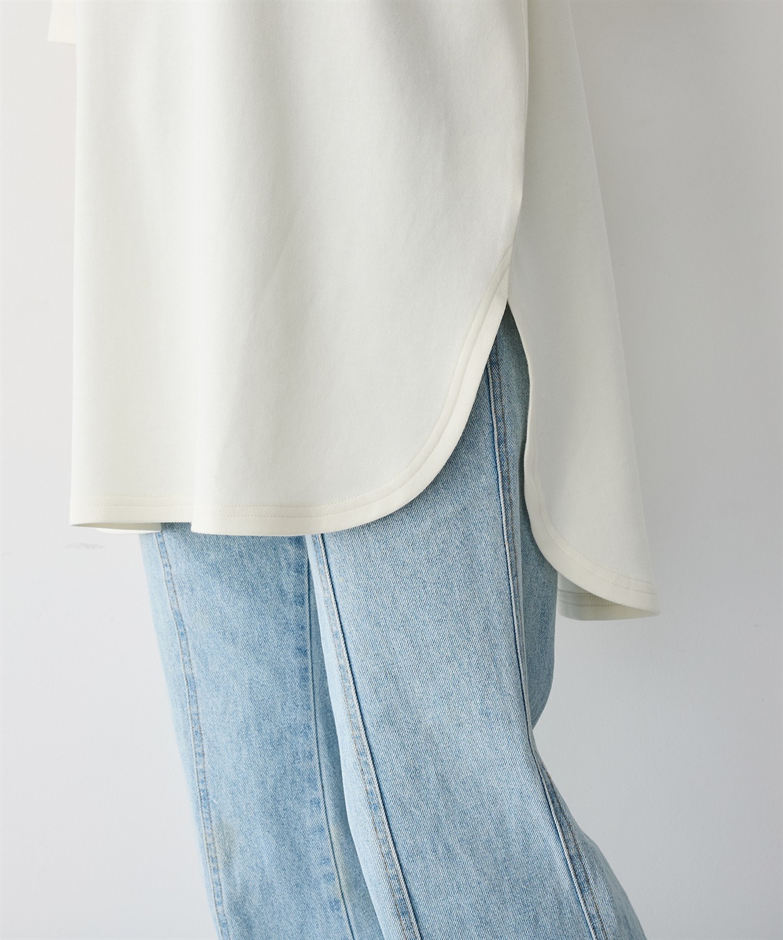 anyfee 【anyfee/プラスサイズ】裾ラウンド半袖Tシャツ《 吸水速乾・UVカット・接触冷感》_sub_11