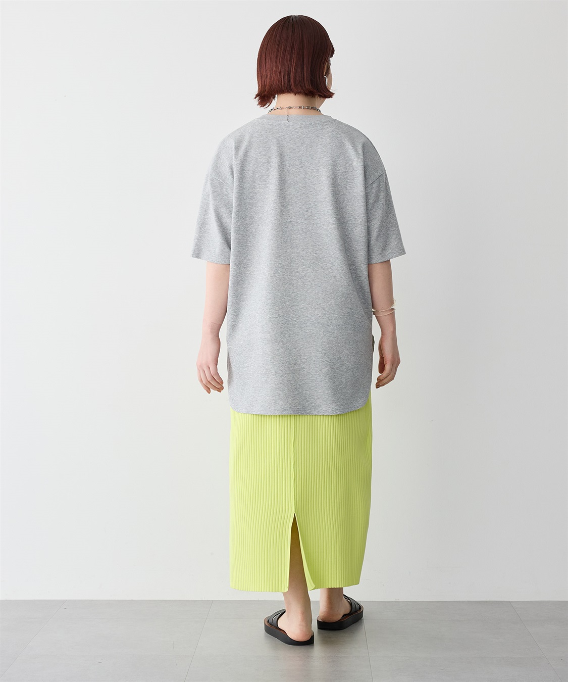 anyfee 【anyfee/プラスサイズ】裾ラウンド半袖Tシャツ《 吸水速乾・UVカット・接触冷感》_sub_21