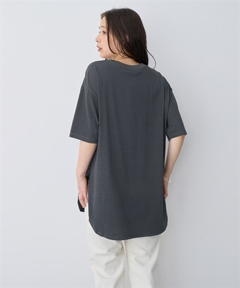 Life Style by cross marche 【anyfee/プラスサイズ】接触冷感・裾ラウンドチュニックTシャツ_subthumb_6