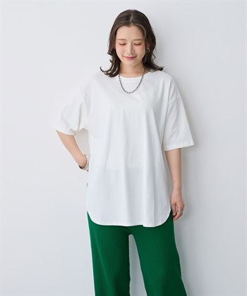 Life Style by cross marche 【anyfee/プラスサイズ】接触冷感・裾ラウンドチュニックTシャツ_subthumb_10