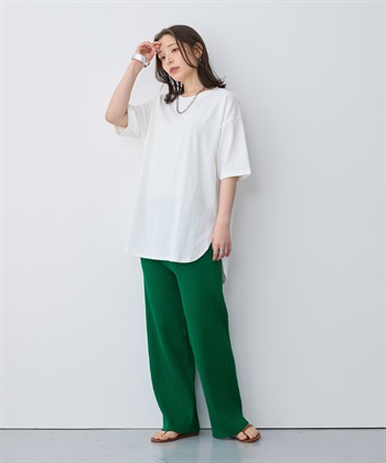 Life Style by cross marche 【anyfee/プラスサイズ】接触冷感・裾ラウンドチュニックTシャツ_subthumb_14