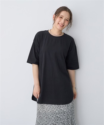 Life Style by cross marche 【anyfee/プラスサイズ】接触冷感・裾ラウンドチュニックTシャツ_subthumb_18