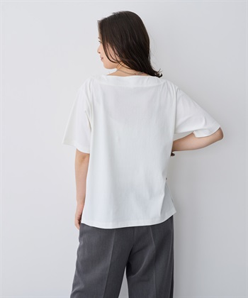 Life Style by cross marche 【anyfee/プラスサイズ】接触冷感・ボートネックTシャツ_subthumb_5