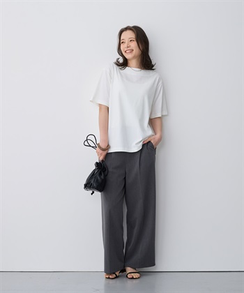 Life Style by cross marche 【anyfee/プラスサイズ】接触冷感・ボートネックTシャツ_subthumb_7