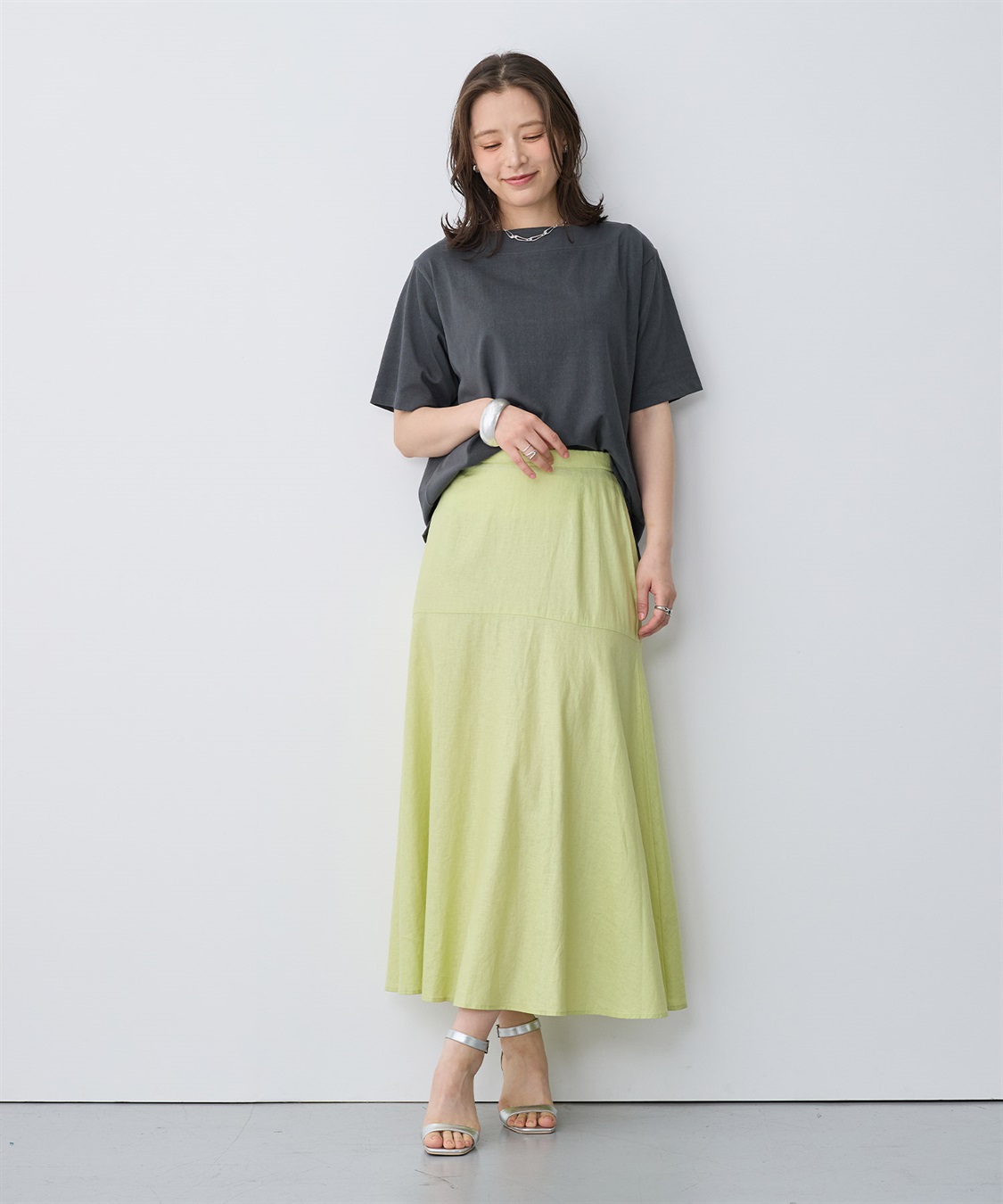 anyfee 【anyfee/プラスサイズ】接触冷感・ボートネックTシャツ_sub_14