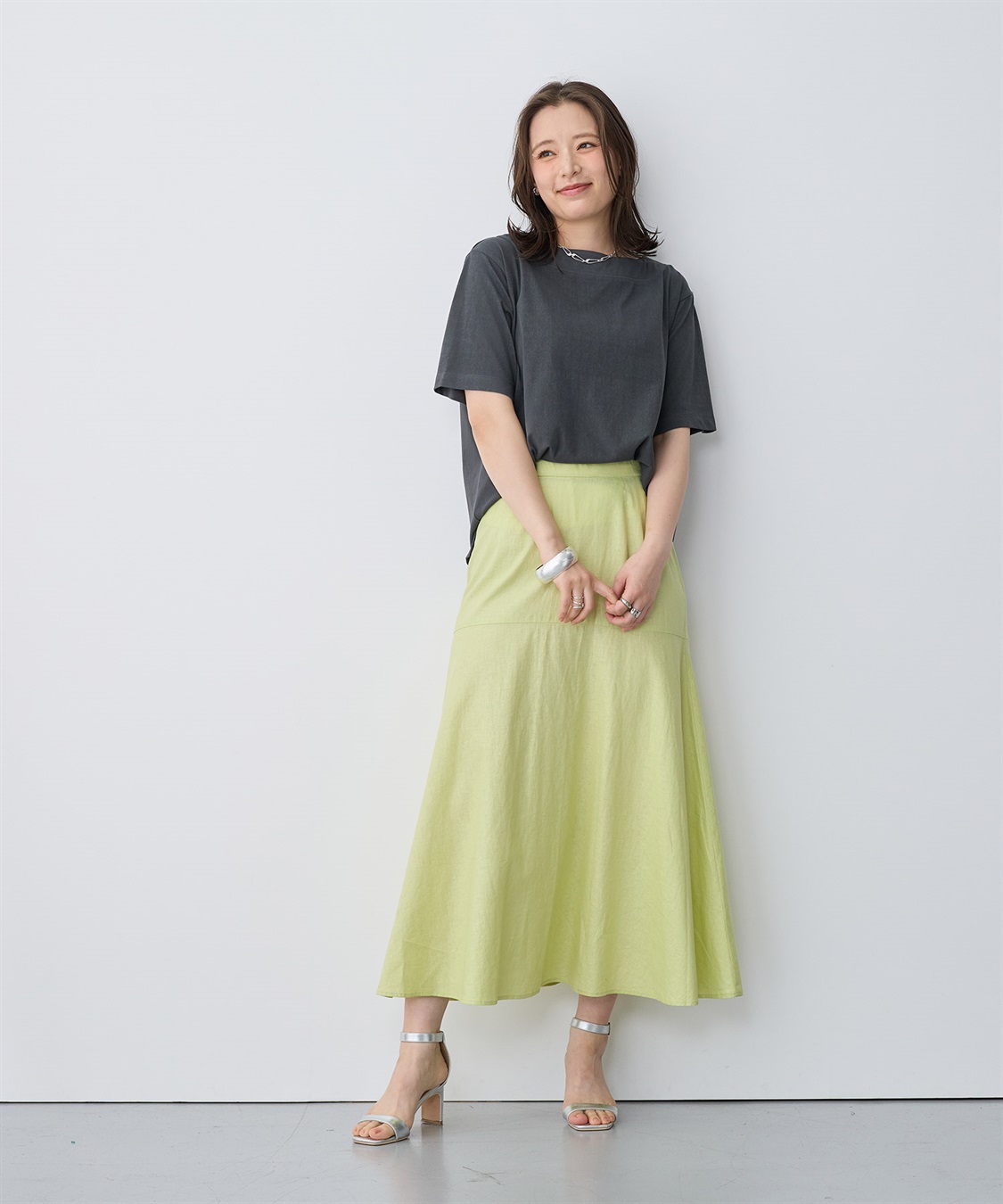 anyfee 【anyfee/プラスサイズ】接触冷感・ボートネックTシャツ_sub_15