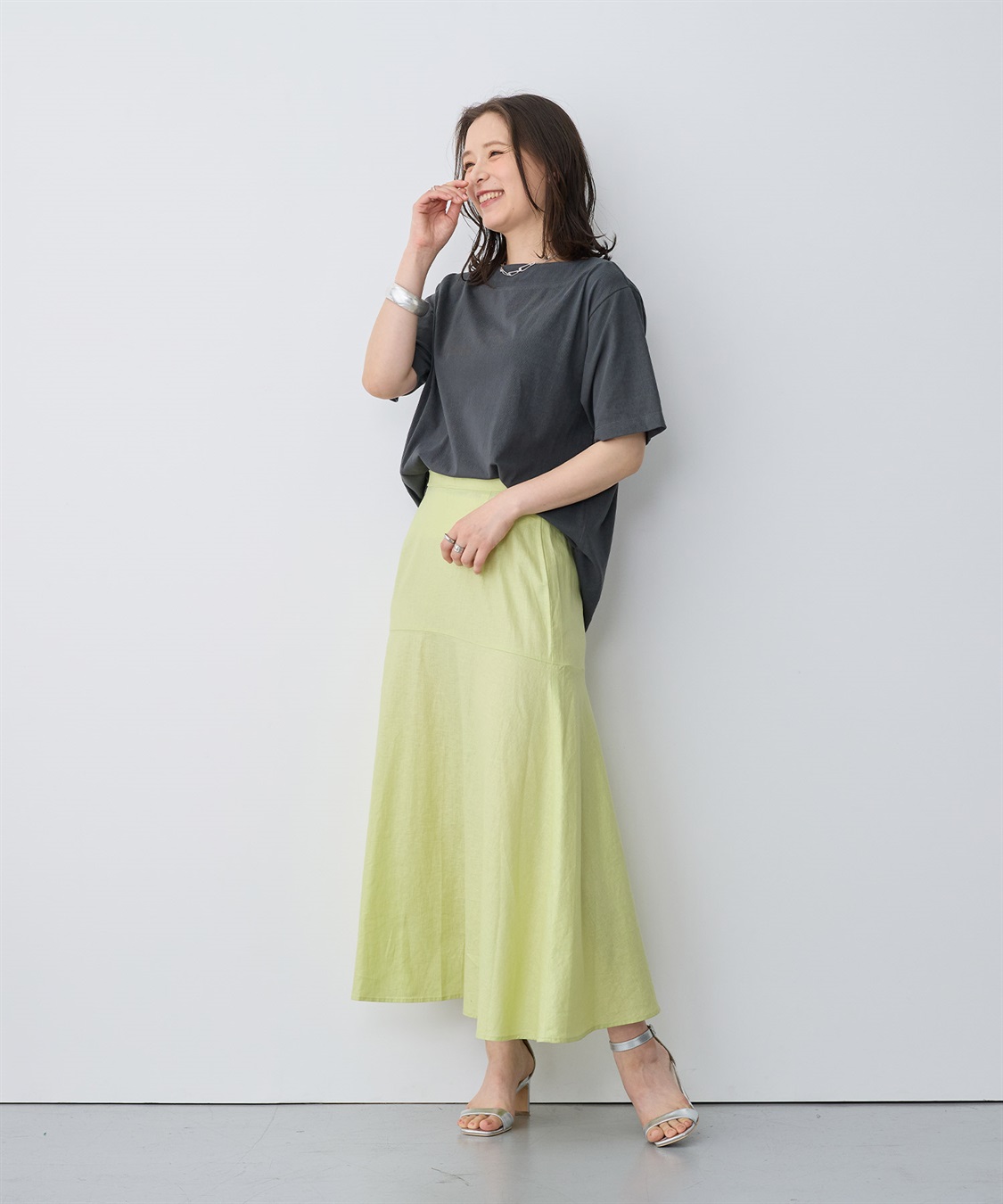 anyfee 【anyfee/プラスサイズ】接触冷感・ボートネックTシャツ_sub_16