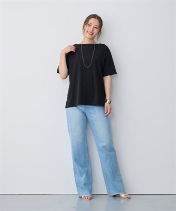 Life Style by cross marche 【anyfee/プラスサイズ】接触冷感・ボートネックTシャツ_subthumb_17